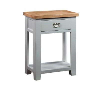 Montreal Grey Painted Oak 1 Drawer Console Table