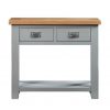 Montreal Grey Painted Oak 2 Drawer Console Table