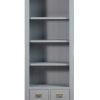 Montreal Grey Painted Oak Large Bookcase