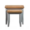 Montreal Grey Painted Oak Nest of 2 Tables