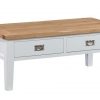 Montreal Painted Oak 2 Drawer Coffee Table