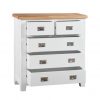 Montreal Painted Oak 2 Over 3 Chest of Drawers