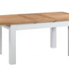 Montreal Painted Oak Extending Dining Table