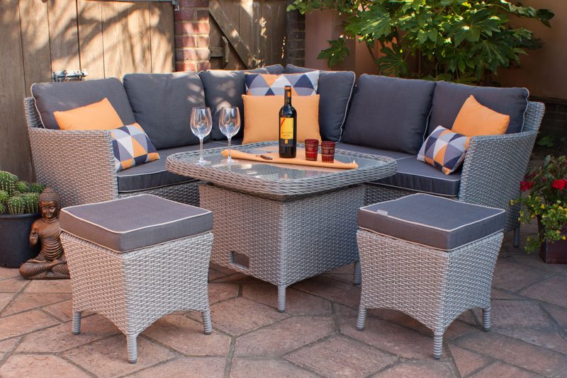 Manhattan Rattan Garden Furniture Corner Set | Firmans Direct