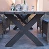 Corfu Woodash Aluminium Dining Set 6