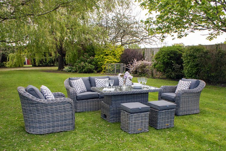 Miami Flint Sofa Dining Set with Bench Firmans Direct