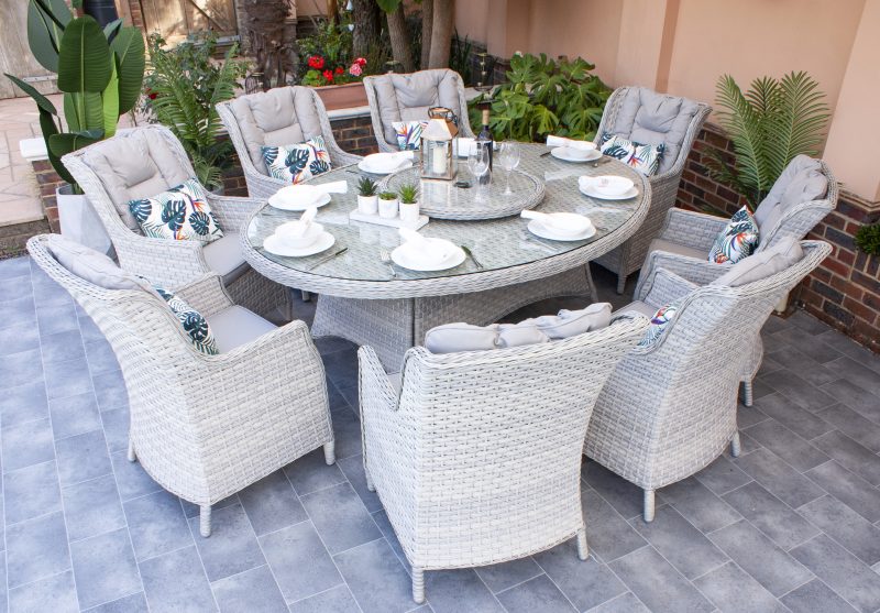 Corfu 210cm Elliptical Dining Table