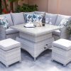 Corfu Stone Casual Corner Dining Set