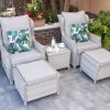 Corfu Stone Reclining Armchair Set